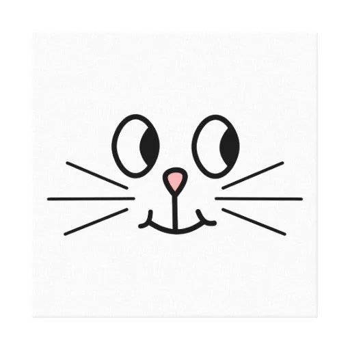 Cara linda del gato lona estirada galerías de Zazzle.