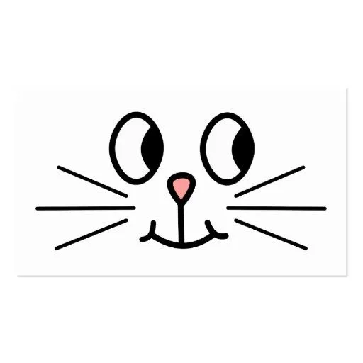 Cara linda del gato plantillas de tarjetas de visita de Zazzle.