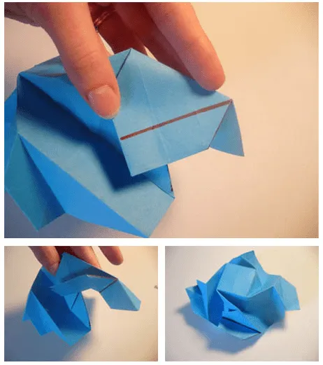 Cara Membuat Origami Bunga Mawar Biru | Tutorial Kerajinan Tangan