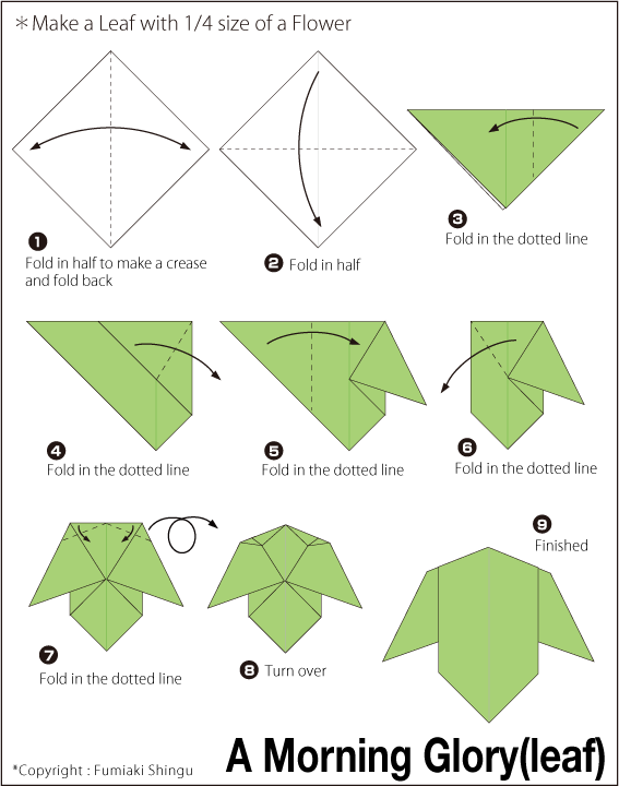 Cara Membuat Origami Bunga Morning Glory | Cara Membuat Origami ...