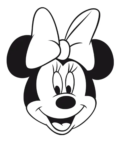 Imágenes de la cara de Minnie Mouse para colorear - Imagui