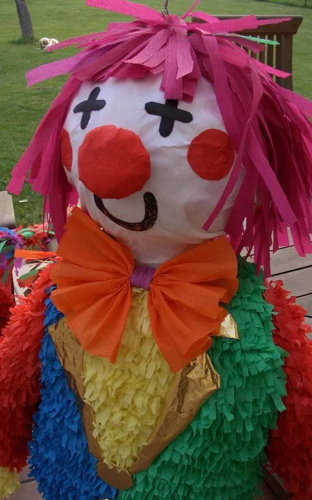 Cara de payaso piñata - Imagui