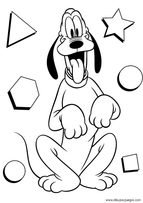 dibujos-de-pluto-007 | Dibujos y juegos, para pintar y colorear