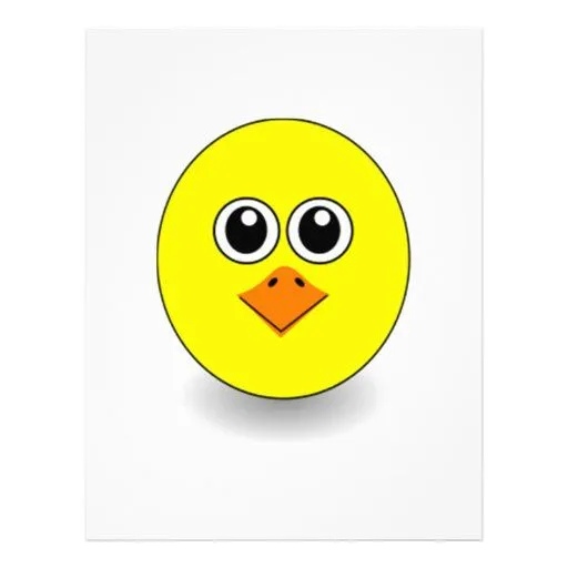 Cara del pollo del dibujo animado plantilla de membrete | Zazzle