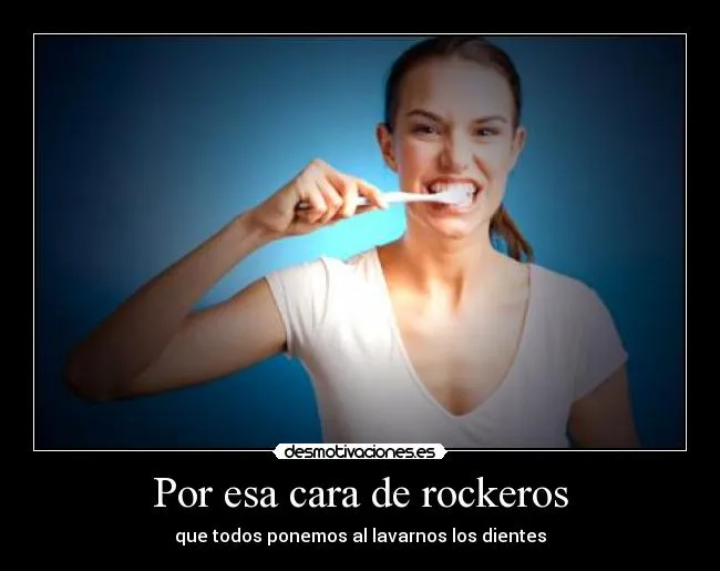 Por esa cara de rockeros - desmotivaciones.