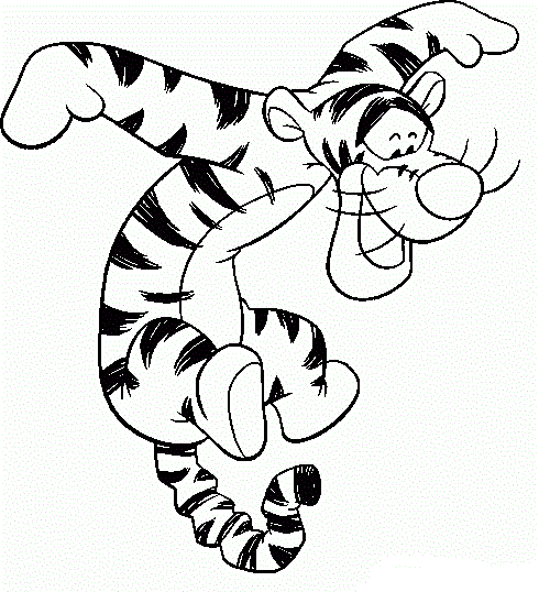 Cara de tigger para colorear - Imagui