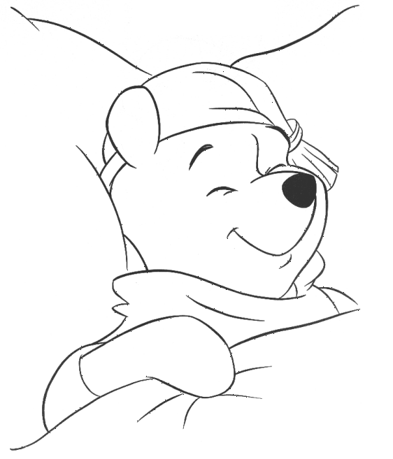 Cara de Winnie Pooh bebé para colorear - Imagui