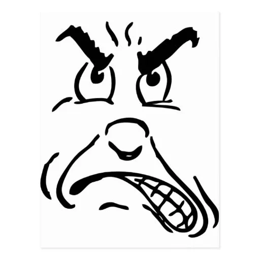 cara_enojada_del_dibujo_ ...