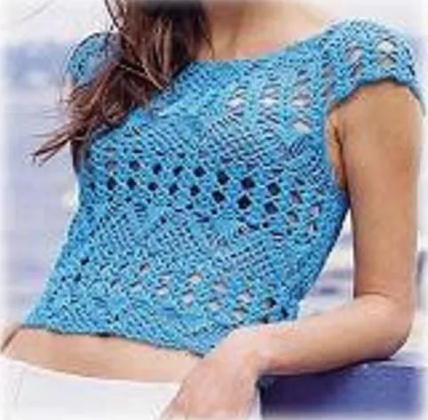 CARAMELO ARDIENTE es... LA PRINCESA DEL CROCHET: crochet remera ...