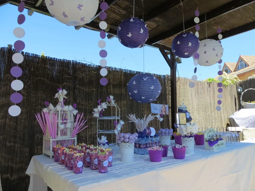 caramelos sin chupar: Candy bar cumpleaños serie " Violetta" de Disney