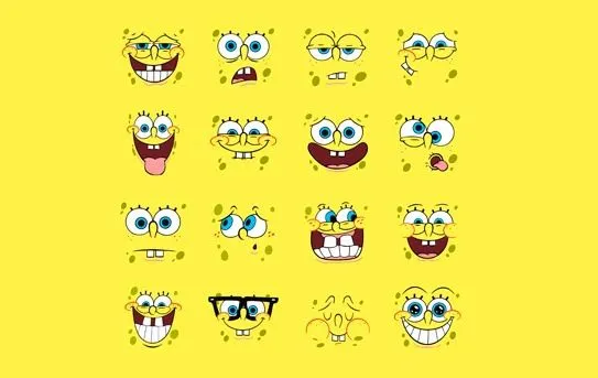 Caras felices de bob esponja - Imagui