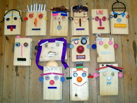 Caras con Material Reciclado | Manualidades Infantiles