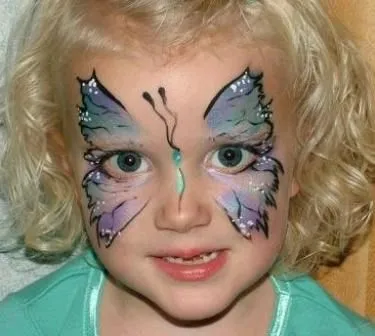 Caras pintadas de Mariposas - Imagui