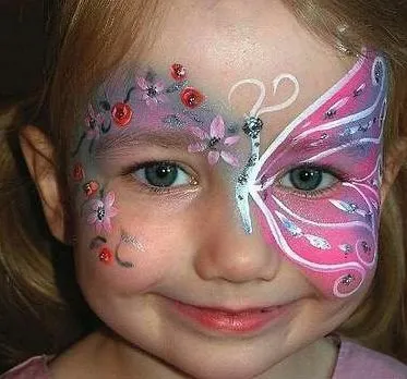 Caras pintadas de Mariposas - Imagui