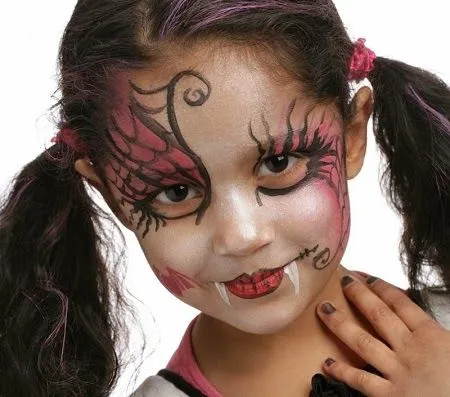 Caras pintadas para niños Halloween - Imagui