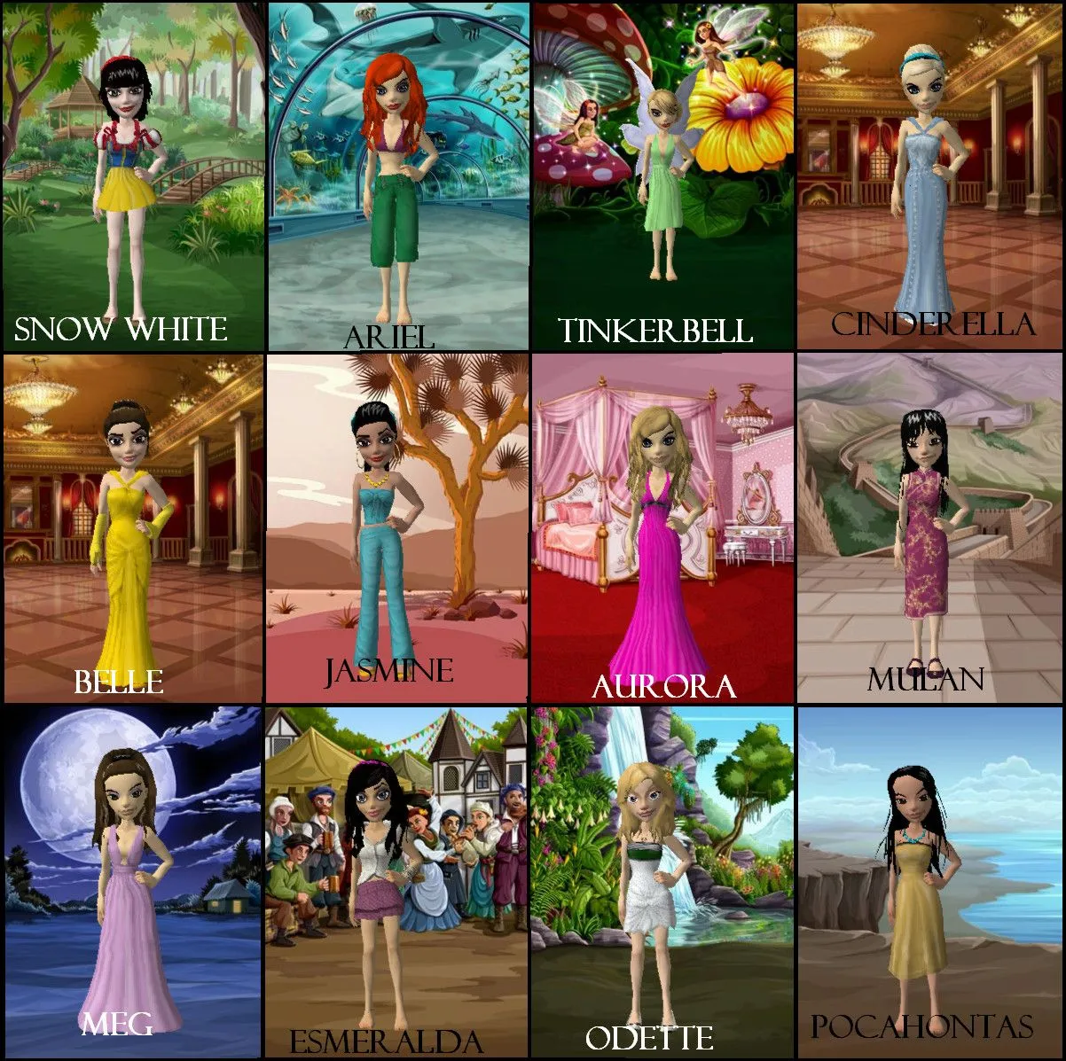 Caras princesas Disney - Imagui