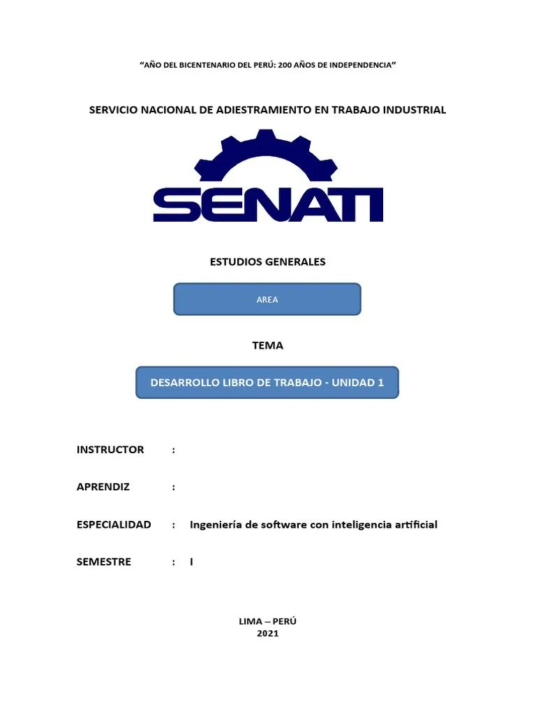 Caratula SENATI | PDF