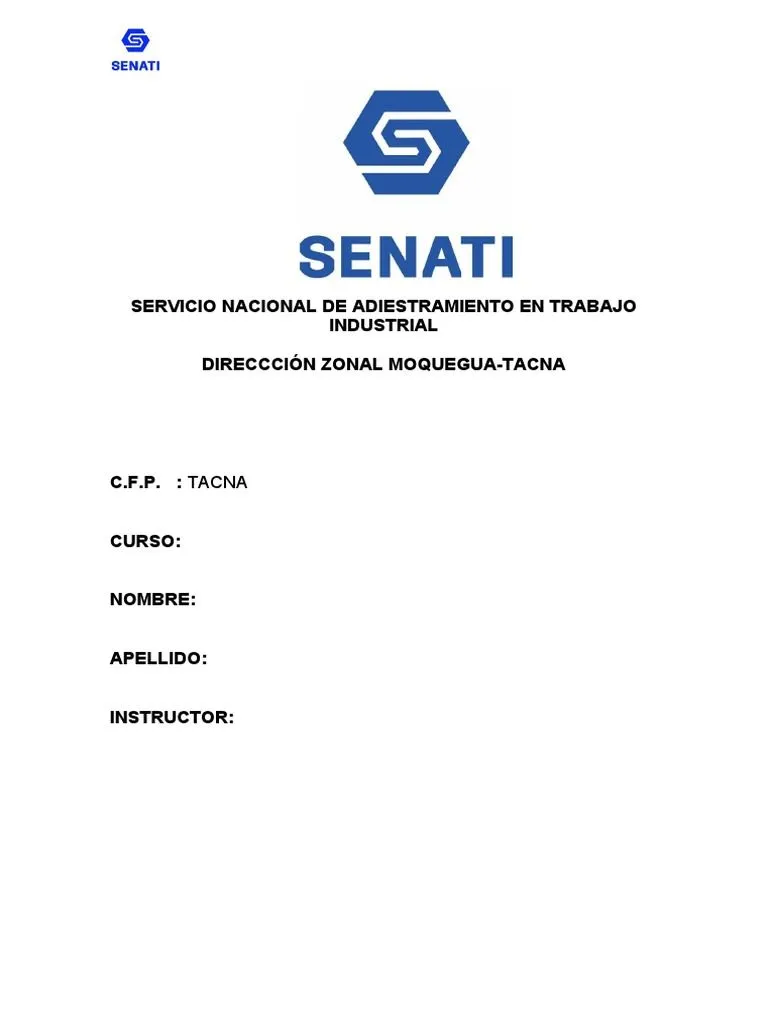 Caratula de Senati | PDF