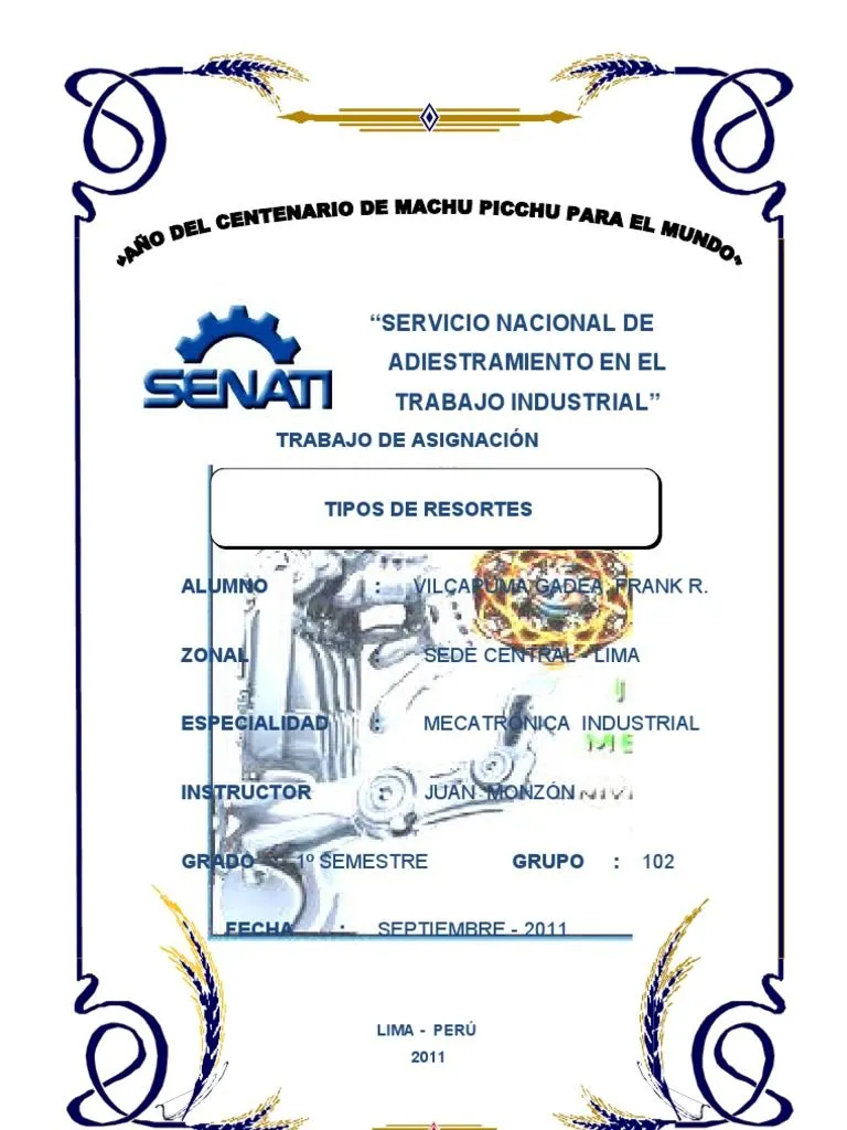 Caratula Senati | PDF