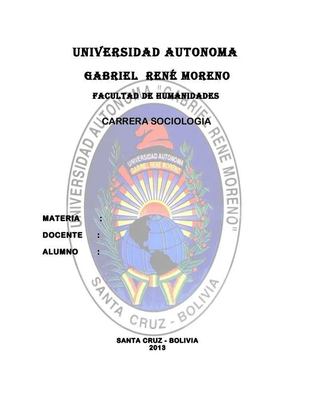 caratula Sociologia uagrm