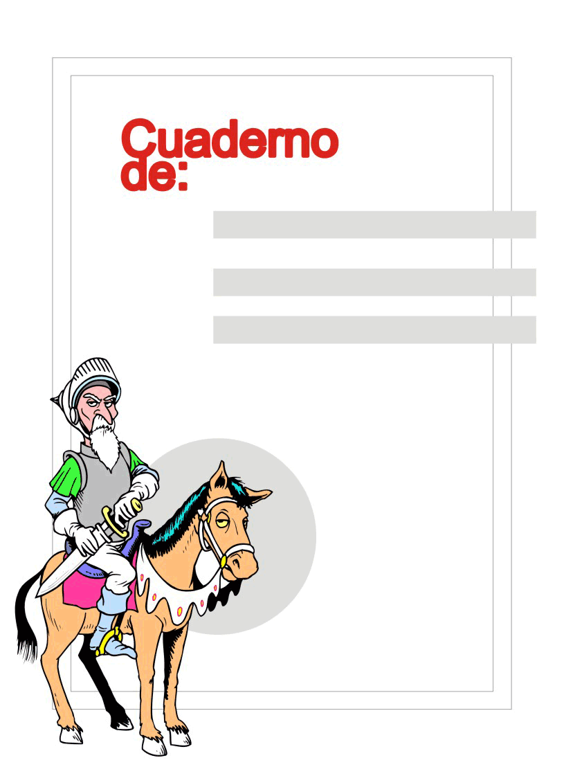 Caratulas para Cuadernos: El Quijote Literatura y Letras