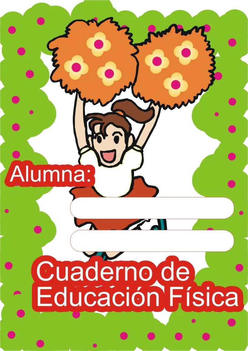 Caratulas para Cuadernos: Educacion Fisica para Mujeres en Primaria