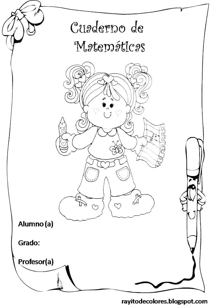 Caratulas de matematica para cuadernos - Imagui