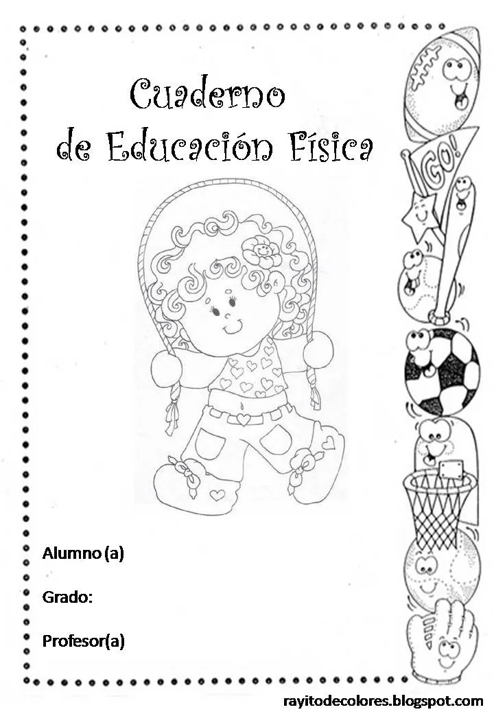 Carátulas escolares Fofuchas | Rayito de Colores