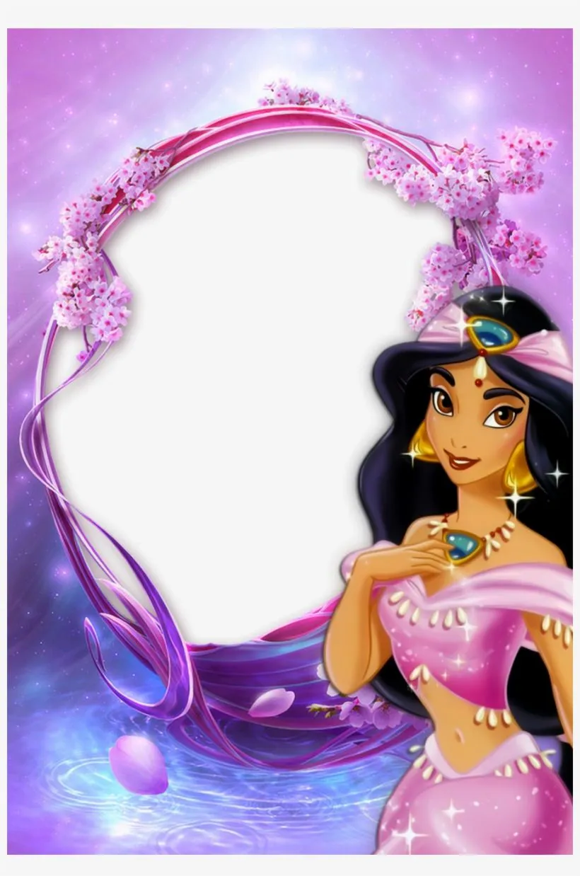 Caratulas De Niñas De Princesas Clipart Princess Jasmine - Marcos Para Fotos De Princesa Jazmin PNG Image | Transparent PNG Free Download on SeekPNG