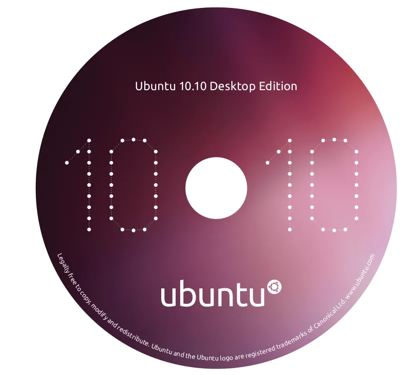 Caratulas oficiales de CD/DVD para Ubuntu 10.10 Maverick Meerkat ...