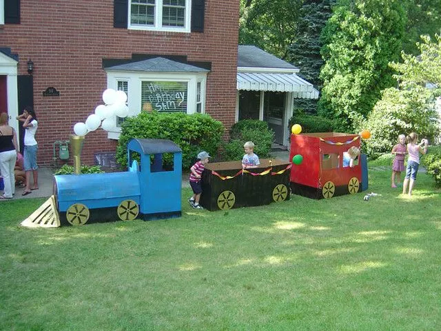 Cardboard Birthday Train | Flickr - Photo Sharing!