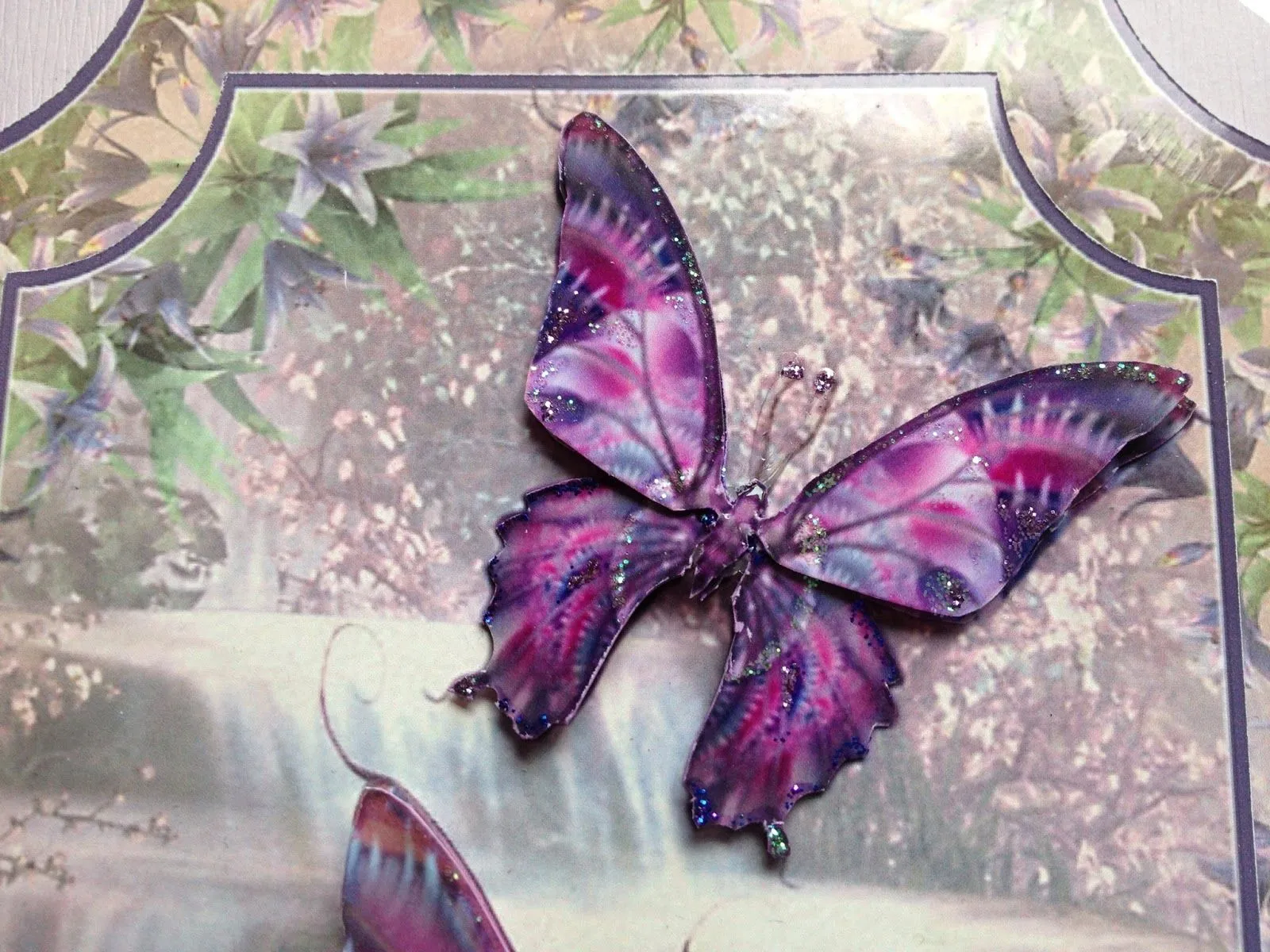 Cards, Cookies & Crafty things: BUTTERFLIES and WATERFALL CARD ...