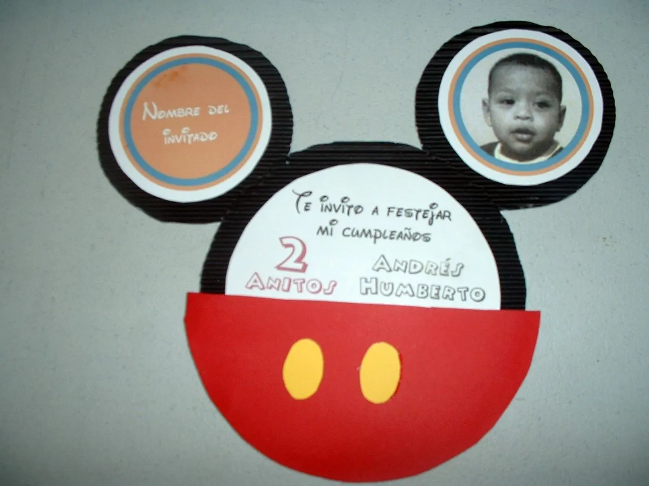 Cards n Party: TARJETA DE CUMPLEAÑOS DE MICKEY MOUSE