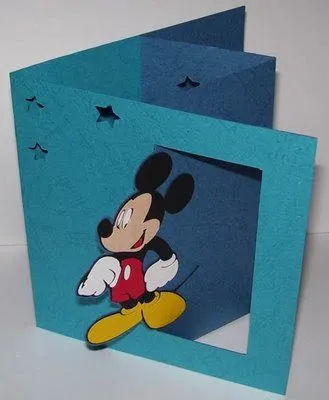  ... Cards: Cómo hacer una Tarjeta Pop-Up de Mickey Mouse 