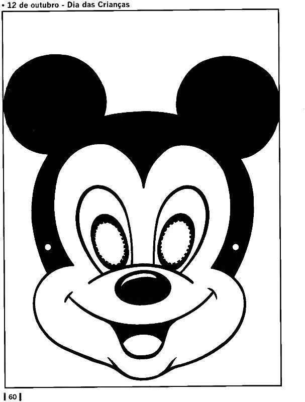 Mascara de Minnie para imprimir - Imagui