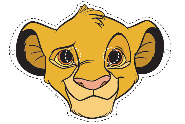 Careta simba del rey leon - Imagenes y dibujos ... | Lion Baby Shower