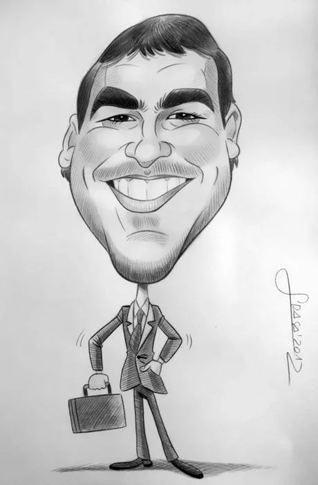 Caricatura en blanco y negro - Imagui