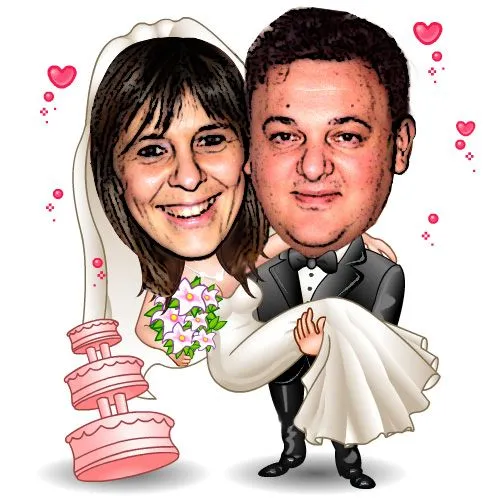 Caricatura boda | Bigfootlandia