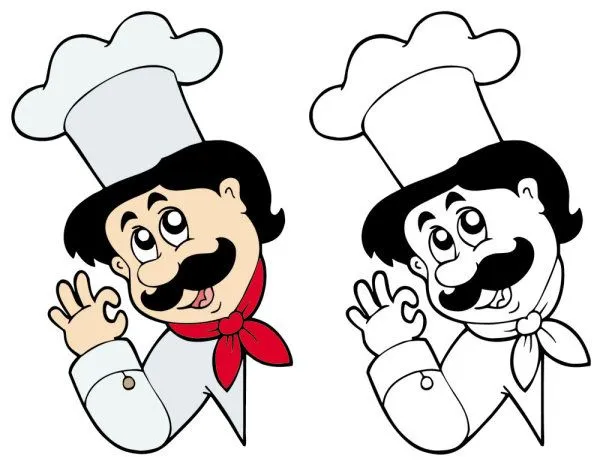 Caricatura a chef caracteres 06 - vector Free Download