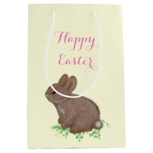 Caricatura del conejito bolsa de regalo mediana | Zazzle