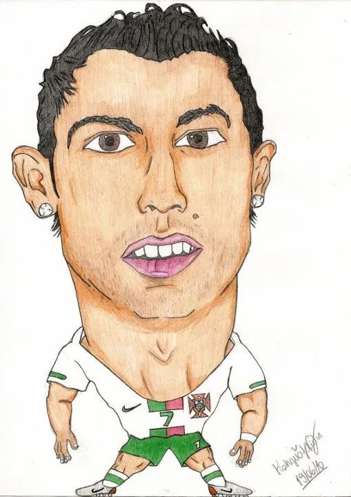 Caricatura de cristiano ronaldo - Imagui