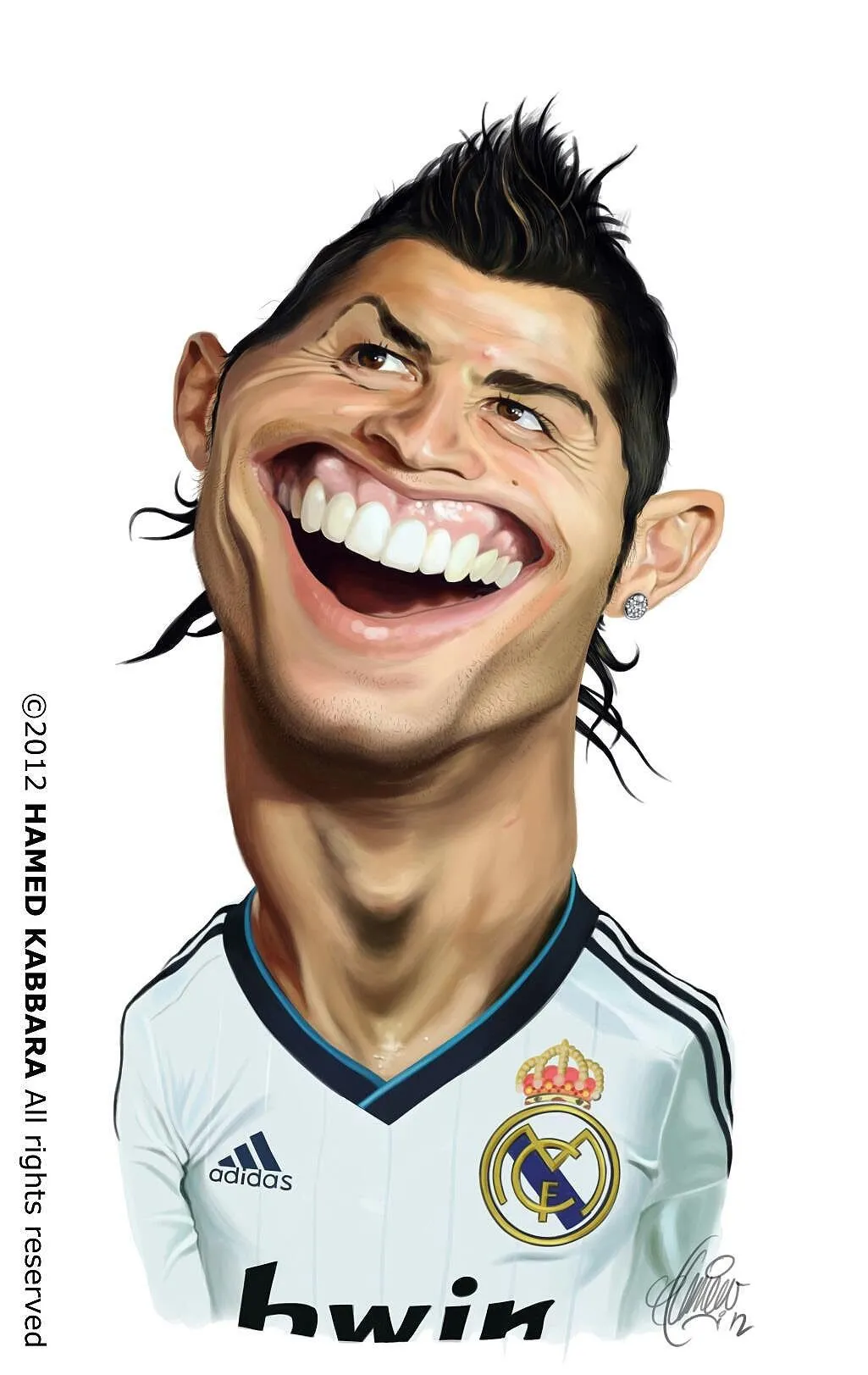 Caricatura de Cristiano Ronaldo | шарж en 2019 | Caricaturas ...