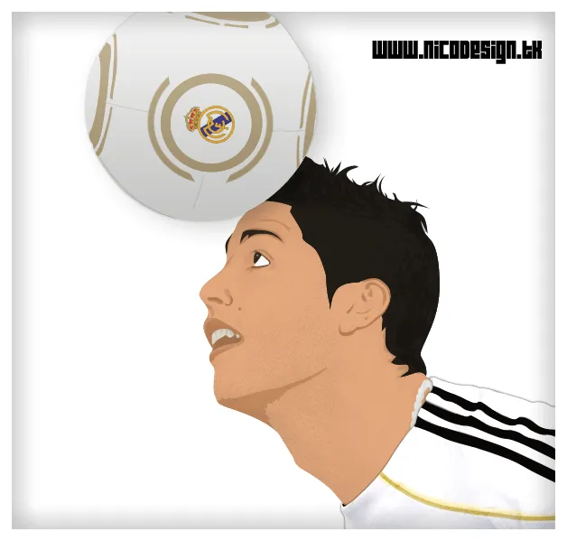 Caricatura de Cristiano Ronaldo · Vector Art - Taringa!