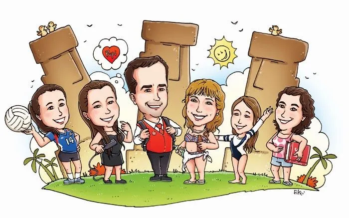 Fotos de familia en caricatura - Imagui