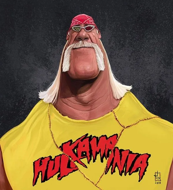 Caricatura de Hulk Hogan