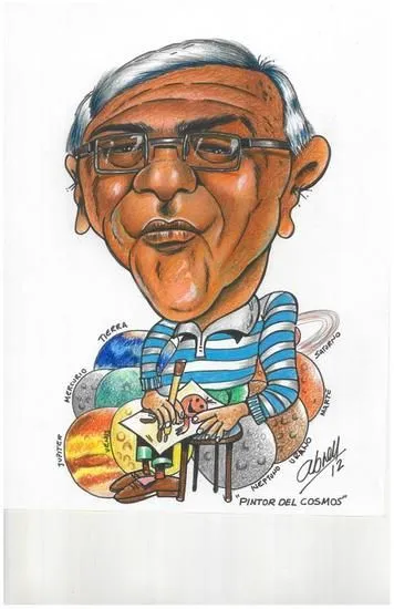 Caricatura de Miguel Angel Abreu (pintor del cosmos) Miguel Angel ...