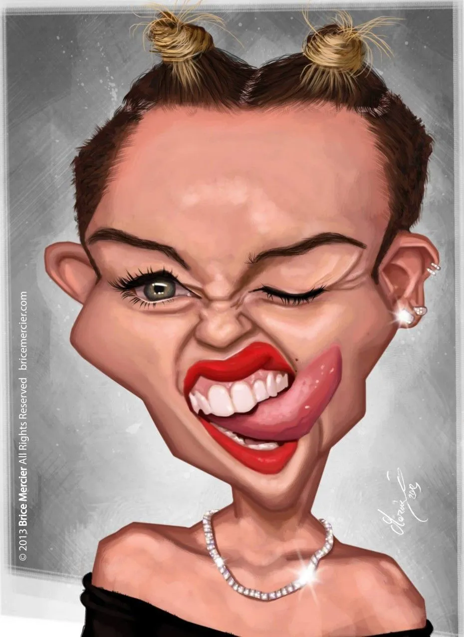 Caricatura de Miley Cyrus | Humor e imágenes divertidas ...