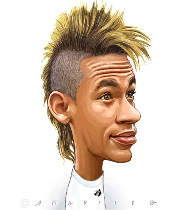 Caricatura Neymar : Humor da Terra