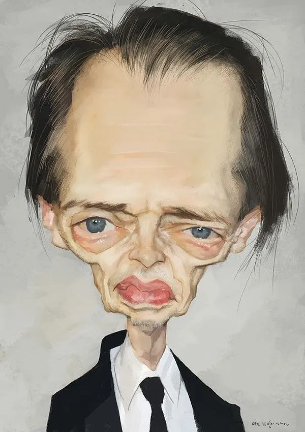 Caricatura de Steve Buscemi