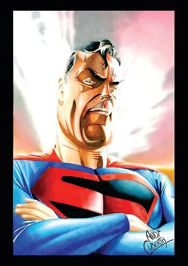 Caricatura de Superman" by Julio Andrés López Behety | Redbubble